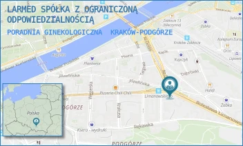 PORADNIA GINEKOLOGICZNA - LARMED SPÓŁKA Z OGRANICZONĄ ODPOWIEDZIALNOŚCIĄ - UL. LWOWSKA 17/1,  KRAKÓW-PODGÓRZE