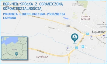 PORADNIA GINEKOLOGICZNO-POŁOŻNICZA - BOR-MED SPÓŁKA Z OGRANICZONĄ ODPOWIEDZIALNOŚCIĄ - UL. ŁAPANÓW 185,  ŁAPANÓW