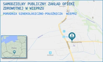 PORADNIA GINEKOLOGICZNO-POŁOŻNICZA - SAMODZIELNY PUBLICZNY ZAKŁAD OPIEKI ZDROWOTNEJ W WIEPRZU - UL. WADOWICKA 3,  WIEPRZ