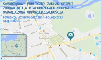 PORADNIA GINEKOLOGICZNO -POŁOŻNICZA - SAMORZĄDOWY PUBLICZNY ZAKŁAD OPIEKI ZDROWOTNEJ W BIAŁOBRZEGACH SPÓŁKA Z OGRANICZONĄ ODPOWIEDZIALNOŚCIĄ - SPACEROWA 10,  BIAŁOBRZEGI