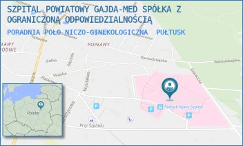 PORADNIA POŁONICZO-GINEKOLOGICZNA - SZPITAL POWIATOWY GAJDA-MED SPÓŁKA Z OGRANICZONĄ ODPOWIEDZIALNOŚCIĄ - TEOFILA KWIATKOWSKIEGO 19,  PUŁTUSK