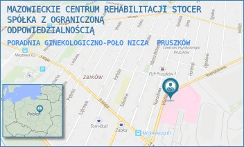 PORADNIA GINEKOLOGICZNO-POŁONICZA - MAZOWIECKIE CENTRUM REHABILITACJI STOCER SPÓŁKA Z OGRANICZONĄ ODPOWIEDZIALNOŚCIĄ - WARSZTATOWA 1,  PRUSZKÓW