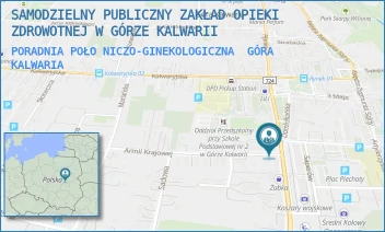 PORADNIA POŁONICZO-GINEKOLOGICZNA - SAMODZIELNY PUBLICZNY ZAKŁAD OPIEKI ZDROWOTNEJ W GÓRZE KALWARII - DOMINIKAŃSKA 14/18,  GÓRA KALWARIA