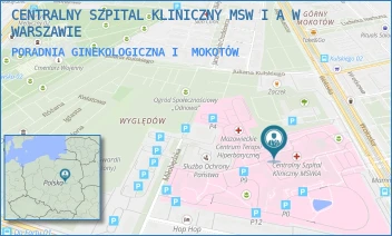 PORADNIA GINEKOLOGICZNA I - CENTRALNY SZPITAL KLINICZNY MSW I A W WARSZAWIE - WOŁOSKA 137,  MOKOTÓW