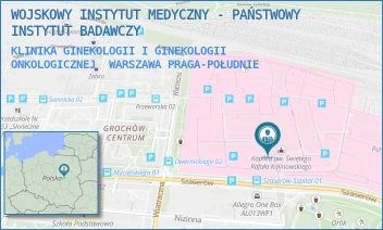 KLINIKA GINEKOLOGII I GINEKOLOGII ONKOLOGICZNEJ - WOJSKOWY INSTYTUT MEDYCZNY - PAŃSTWOWY INSTYTUT BADAWCZY - SZASERÓW 128,  WARSZAWA PRAGA-POŁUDNIE