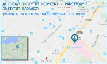 PORADNIA POŁONICZO-GINEKOLOGICZNA - WOJSKOWY INSTYTUT MEDYCZNY - PAŃSTWOWY INSTYTUT BADAWCZY - ZEGRZYŃSKA 8,  LEGIONOWO