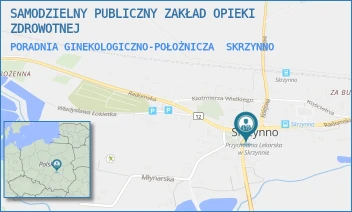 PORADNIA GINEKOLOGICZNO-POŁOŻNICZA - SAMODZIELNY PUBLICZNY ZAKŁAD OPIEKI ZDROWOTNEJ - PLAC 1000- LECIA 2,  SKRZYNNO