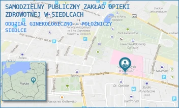 ODDZIAŁ GINEKOLOGICZNO - POŁOŻNICZY - SAMODZIELNY PUBLICZNY ZAKŁAD OPIEKI ZDROWOTNEJ W SIEDLCACH - STAROWIEJSKA 15,  SIEDLCE
