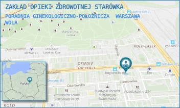 PORADNIA GINEKOLOGICZNO-POŁOŻNICZA - ZAKŁAD OPIEKI ZDROWOTNEJ STARÓWKA - OBOZOWA 63/65,  WARSZAWA WOLA