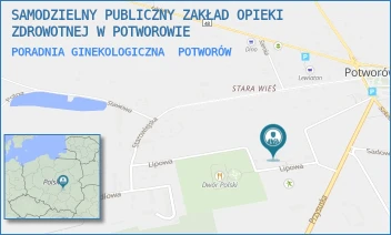PORADNIA GINEKOLOGICZNA - SAMODZIELNY PUBLICZNY ZAKŁAD OPIEKI ZDROWOTNEJ W POTWOROWIE - LIPOWA 30,  POTWORÓW