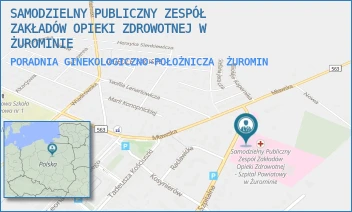 PORADNIA GINEKOLOGICZNO-POŁOŻNICZA - SAMODZIELNY PUBLICZNY ZESPÓŁ ZAKŁADÓW OPIEKI ZDROWOTNEJ W ŻUROMINIE - SZPITALNA 56,  ŻUROMIN