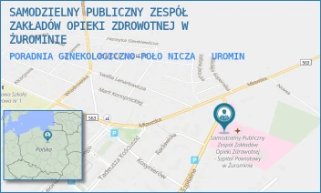 PORADNIA GINEKOLOGICZNO-POŁONICZA - SAMODZIELNY PUBLICZNY ZESPÓŁ ZAKŁADÓW OPIEKI ZDROWOTNEJ W ŻUROMINIE - SZPITALNA 56,  ŻUROMIN