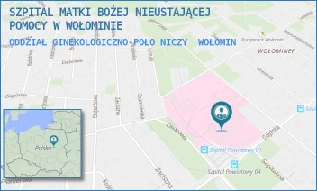 ODDZIAŁ GINEKOLOGICZNO-POŁONICZY - SZPITAL MATKI BOŻEJ NIEUSTAJĄCEJ POMOCY W WOŁOMINIE - GDYŃSKA 1/3,  WOŁOMIN