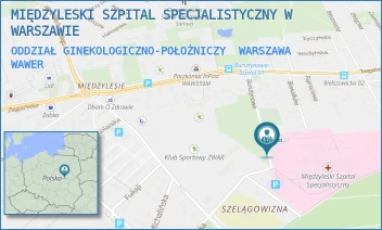 ODDZIAŁ GINEKOLOGICZNO-POŁOŻNICZY - MIĘDZYLESKI SZPITAL SPECJALISTYCZNY W WARSZAWIE - BURSZTYNOWA 2,  WARSZAWA WAWER