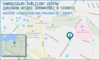 ODDZIAŁ GINEKOLOGICZNO-POŁOŻNICZY - SAMODZIELNY PUBLICZNY ZESPÓŁ ZAKŁADÓW OPIEKI ZDROWOTNEJ W SIERPCU - SŁOWACKIEGO 32,  SIERPC