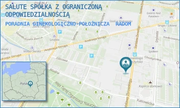 PORADNIA GINEKOLOGICZNO-POŁOŻNICZA - SALUTE SPÓŁKA Z OGRANICZONĄ ODPOWIEDZIALNOŚCIĄ - ZBROWSKIEGO 63,  RADOM