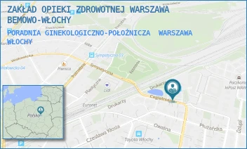 PORADNIA GINEKOLOGICZNO-POŁOŻNICZA - ZAKŁAD OPIEKI ZDROWOTNEJ WARSZAWA BEMOWO-WŁOCHY - CEGIELNIANA 8,  WARSZAWA WŁOCHY