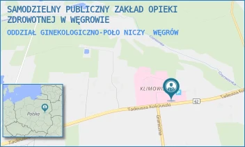 ODDZIAŁ GINEKOLOGICZNO-POŁONICZY - SAMODZIELNY PUBLICZNY ZAKŁAD OPIEKI ZDROWOTNEJ W WĘGROWIE - KOŚCIUSZKI 201,  WĘGRÓW