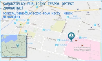 ODDZIAŁ GINEKOLOGICZNO-POŁONICZY - SAMODZIELNY PUBLICZNY ZESPÓŁ OPIEKI ZDROWOTNEJ - SZPITALNA 37,  MIŃSK MAZOWIECKI