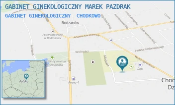 GABINET GINEKOLOGICZNY - GABINET GINEKOLOGICZNY MAREK PAZDRAK - MIODOWA 17,  CHODKOWO