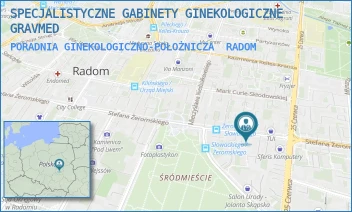 PORADNIA GINEKOLOGICZNO-POŁOŻNICZA - SPECJALISTYCZNE GABINETY GINEKOLOGICZNE GRAVMED - ŻEROMSKIEGO 64,  RADOM