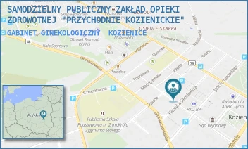 GABINET GINEKOLOGICZNY - SAMODZIELNY PUBLICZNY ZAKŁAD OPIEKI ZDROWOTNEJ "PRZYCHODNIE KOZIENICKIE" - SIENKIEWICZA 28,  KOZIENICE