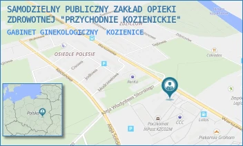 GABINET GINEKOLOGICZNY - SAMODZIELNY PUBLICZNY ZAKŁAD OPIEKI ZDROWOTNEJ "PRZYCHODNIE KOZIENICKIE" - WARSZAWSKA 55,  KOZIENICE