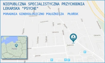 PORADNIA GINEKOLOGICZNO POŁOŻNICZA - NIEPUBLCZNA SPECJALISTYCZNA PRZYCHODNIA LEKARSKA "PSYCHE" - WIEJSKA 13,  PŁOŃSK