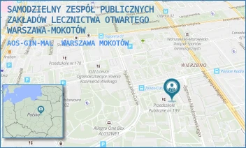 AOS-GIN-MAL - SAMODZIELNY ZESPÓŁ PUBLICZNYCH ZAKŁADÓW LECZNICTWA OTWARTEGO WARSZAWA-MOKOTÓW - MALCZEWSKIEGO 47A,  WARSZAWA MOKOTÓW