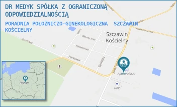 PORADNIA POŁOŻNICZO-GINEKOLOGICZNA - DR MEDYK SPÓŁKA Z OGRANICZONĄ ODPOWIEDZIALNOŚCIĄ - JANA PAWŁA II 7,  SZCZAWIN KOŚCIELNY