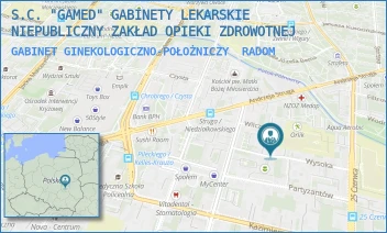 GABINET GINEKOLOGICZNO-POŁOŻNICZY - S.C. "GAMED" GABINETY LEKARSKIE NIEPUBLICZNY ZAKŁAD OPIEKI ZDROWOTNEJ - WYSOKA 12,  RADOM