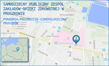 PORADNIA POŁOŻNICZO-GINEKOLOGICZNA - SAMODZIELNY PUBLICZNY ZESPÓŁ ZAKŁADÓW OPIEKI ZDROWOTNEJ W PRUSZKOWIE - ARMII KRAJOWEJ 2/4,  PRUSZKÓW