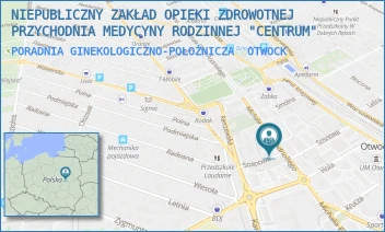 PORADNIA GINEKOLOGICZNO-POŁOŻNICZA - NIEPUBLICZNY ZAKŁAD OPIEKI ZDROWOTNEJ PRZYCHODNIA MEDYCYNY RODZINNEJ "CENTRUM" - ANDRIOLLEGO 36,  OTWOCK