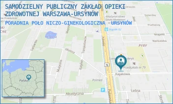 PORADNIA POŁONICZO-GINEKOLOGICZNA - SAMODZIELNY PUBLICZNY ZAKŁAD OPIEKI ZDROWOTNEJ WARSZAWA-URSYNÓW - KAJAKOWA 12,  URSYNÓW