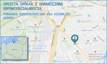 PORADNIA GINEKOLOGICZNA DLA DZIEWCZĄT - INVICTA SPÓŁKA Z OGRANICZONĄ ODPOWIEDZIALNOŚCIĄ - UL. RAJSKA 10,  GDAŃSK