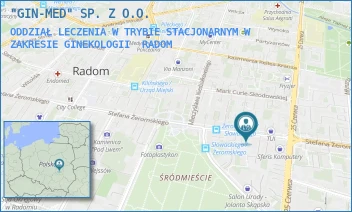 ODDZIAŁ LECZENIA W TRYBIE STACJONARNYM W ZAKRESIE GINEKOLOGII - "GIN-MED" SP. Z O.O. - ŻEROMSKIEGO 64,  RADOM