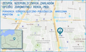 PORADNIA GINEKOLOGICZNO-POŁOŻNICZA - ZESPÓŁ NIEPUBLICZNYCH ZAKŁADÓW OPIEKI ZDROWOTNEJ REKOL-MED - SONATY 5/LOK. U1,  WARSZAWA MOKOTÓW