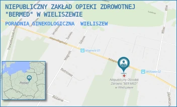PORADNIA GINEKOLOGICZNA - NIEPUBLICZNY ZAKŁAD OPIEKI ZDROWOTNEJ "BERMED" W WIELISZEWIE - NIEPODLEGŁOŚCI 85,  WIELISZEW