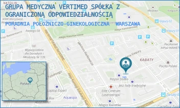 PORADNIA POŁOŻNICZO-GINEKOLOGICZNA - GRUPA MEDYCZNA VERTIMED SPÓŁKA Z OGRANICZONĄ ODPOWIEDZIALNOŚCIĄ - BRONIKOWSKIEGO 55,  WARSZAWA