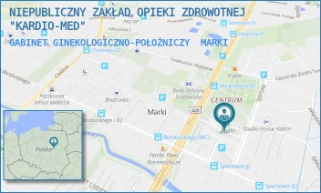 GABINET GINEKOLOGICZNO-POŁOŻNICZY - NIEPUBLICZNY ZAKŁAD OPIEKI ZDROWOTNEJ "KARDIO-MED" - SPORTOWA 3,  MARKI