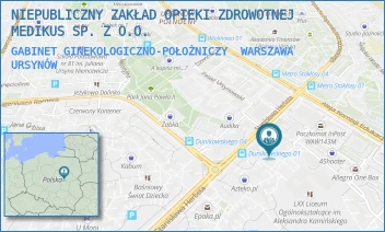 GABINET GINEKOLOGICZNO-POŁOŻNICZY - NIEPUBLICZNY ZAKŁAD OPIEKI ZDROWOTNEJ  MEDIKUS SP. Z O.O. - DEMBOWSKIEGO 2,  WARSZAWA URSYNÓW