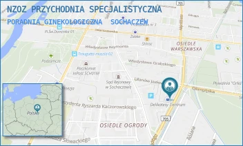 PORADNIA GINEKOLOGICZNA - NZOZ PRZYCHODNIA SPECJALISTYCZNA - PIŁSUDSKIEGO 16/2A,  SOCHACZEW