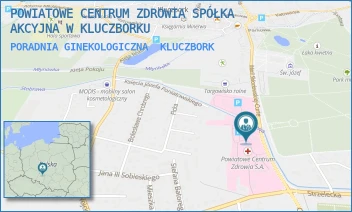 PORADNIA GINEKOLOGICZNA - POWIATOWE CENTRUM ZDROWIA SPÓŁKA AKCYJNA W KLUCZBORKU - UL. M.C.SKŁODOWSKIEJ 23,  KLUCZBORK