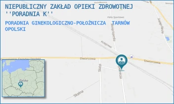 PORADNIA GINEKOLOGICZNO-POŁOŻNICZA - NIEPUBLICZNY ZAKŁAD OPIEKI ZDROWOTNEJ ''PORADNIA K'' - UL. ŚWIERCZEWSKIEGO 1,  TARNÓW OPOLSKI