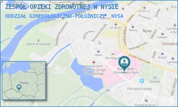 ODDZIAŁ GINEKOLOGICZNO-POŁOŻNICZY - ZESPÓŁ OPIEKI ZDROWOTNEJ W NYSIE - UL. BOHATERÓW WARSZAWY 23,  NYSA