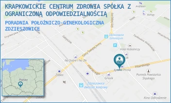 PORADNIA POŁOŻNICZO-GINEKOLOGICZNA - KRAPKOWICKIE CENTRUM ZDROWIA SPÓŁKA Z OGRANICZONĄ ODPOWIEDZIALNOŚCIĄ - UL. FILARSKIEGO 15,  ZDZIESZOWICE
