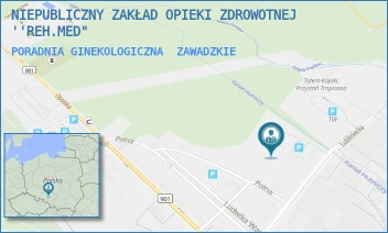 PORADNIA GINEKOLOGICZNA - NIEPUBLICZNY ZAKŁAD OPIEKI ZDROWOTNEJ ''REH.MED" - UL. LUBLINIECKA 7,  ZAWADZKIE