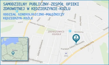 ODDZIAŁ GINEKOLOGICZNO-POŁOŻNICZY - SAMODZIELNY PUBLICZNY ZESPÓŁ OPIEKI ZDROWOTNEJ W KĘDZIERZYNIE-KOŹLU - ROOSEVELTA  2,  KĘDZIERZYN-KOŹLE