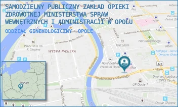 ODDZIAŁ GINEKOLOGICZNY - SAMODZIELNY PUBLICZNY ZAKŁAD OPIEKI ZDROWOTNEJ MINISTERSTWA SPRAW WEWNĘTRZNYCH I ADMINISTRACJI W OPOLU - UL. KRAKOWSKA 44,  OPOLE