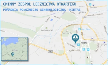 PORADNIA POŁOŻNICZO-GINEKOLOGICZNA - GMINNY ZESPÓŁ LECZNICTWA OTWARTEGO - UL. KOŚCIELNA 1,  KIETRZ